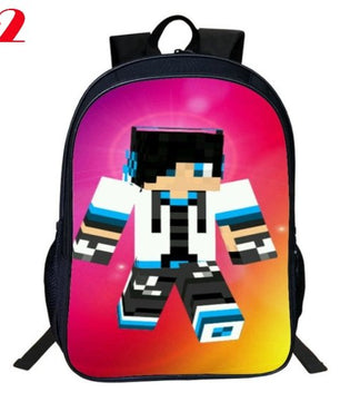 Children School Bag Minecraft Cartoon Backpack Pupils Printing School Bags Hot Game Backpacks - Lusy Store