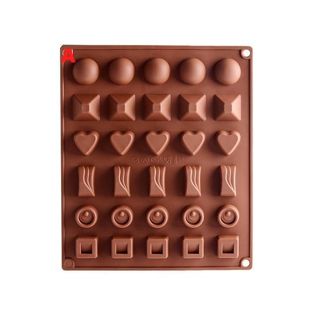 Chocolate Baking Mold Silicone Cake Decorating Ice Mould Candy Cookies - Lusy Store