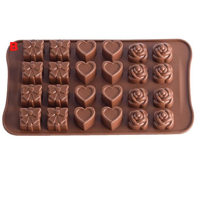 Chocolate Baking Mold Silicone Cake Decorating Ice Mould Candy Cookies - Lusy Store