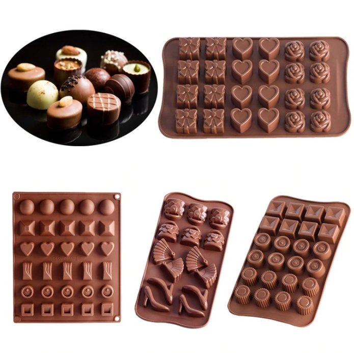 Chocolate Baking Mold Silicone Cake Decorating Ice Mould Candy Cookies - Lusy Store