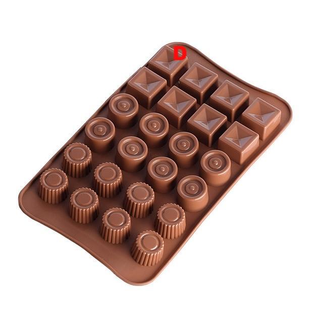Chocolate Baking Mold Silicone Cake Decorating Ice Mould Candy Cookies - Lusy Store
