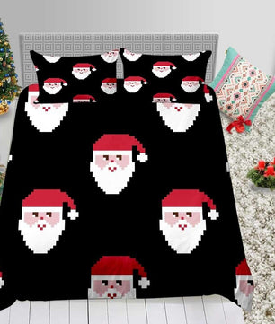 Christmas Bedding Sets 3D Fashion Cute Santas Queen Twin Full Single Bed Set - Lusy Store