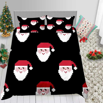 Christmas Bedding Sets 3D Fashion Cute Santas Queen Twin Full Single Bed Set - Lusy Store