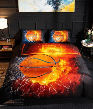 Christmas Bedding Sets 3D Football Sport Series Soft Basketball Queen King Size Gift Bed Sets For Boys - Lusy Store