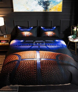 Christmas Bedding Sets 3D Football Sport Series Soft Basketball Queen King Size Gift Bed Sets For Boys - Lusy Store