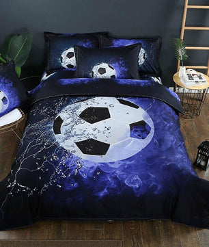 Christmas Bedding Sets 3D Football Sport Series Soft Basketball Queen King Size Gift Bed Sets For Boys - Lusy Store