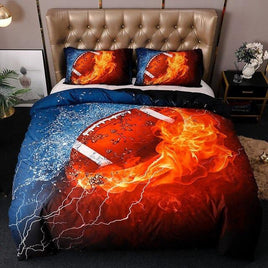 Christmas Bedding Sets 3D Football Sport Series Soft Basketball Queen King Size Gift Bed Sets For Boys - Lusy Store