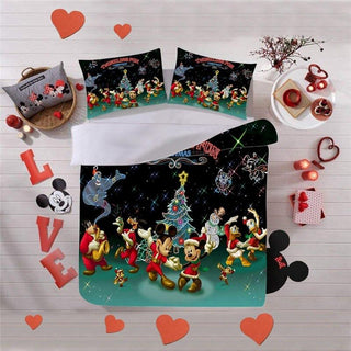 Christmas Bedding Sets 3D Luxury Cartoon New Year's Gift For Kids - Lusy Store