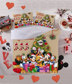 Christmas Bedding Sets 3D Luxury Cartoon New Year's Gift For Kids - Lusy Store