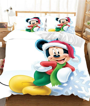 Christmas Bedding Sets 3D Mickey Minnie Home Textile Bed Linens Great Gift For Children - Lusy Store