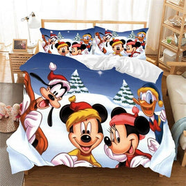 Christmas Bedding Sets 3D Mickey Minnie Home Textile Bed Linens Great Gift For Children - Lusy Store