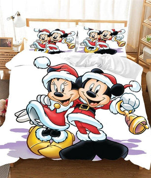 Christmas Bedding Sets 3D Mickey Minnie Home Textile Bed Linens Great Gift For Children - Lusy Store