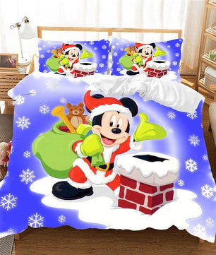 Christmas Bedding Sets 3D Mickey Minnie Home Textile Bed Linens Great Gift For Children - Lusy Store