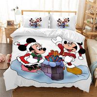 Christmas Bedding Sets 3D Mickey Minnie Home Textile Bed Linens Great Gift For Children - Lusy Store