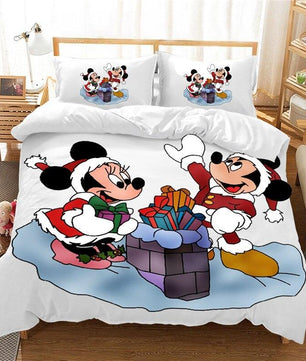Christmas Bedding Sets 3D Mickey Minnie Home Textile Bed Linens Great Gift For Children - Lusy Store