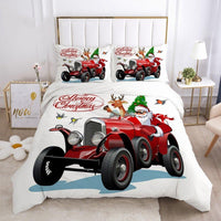 Christmas Bedding Sets Christmas Home Textiles Santa Red Bedclothes 8