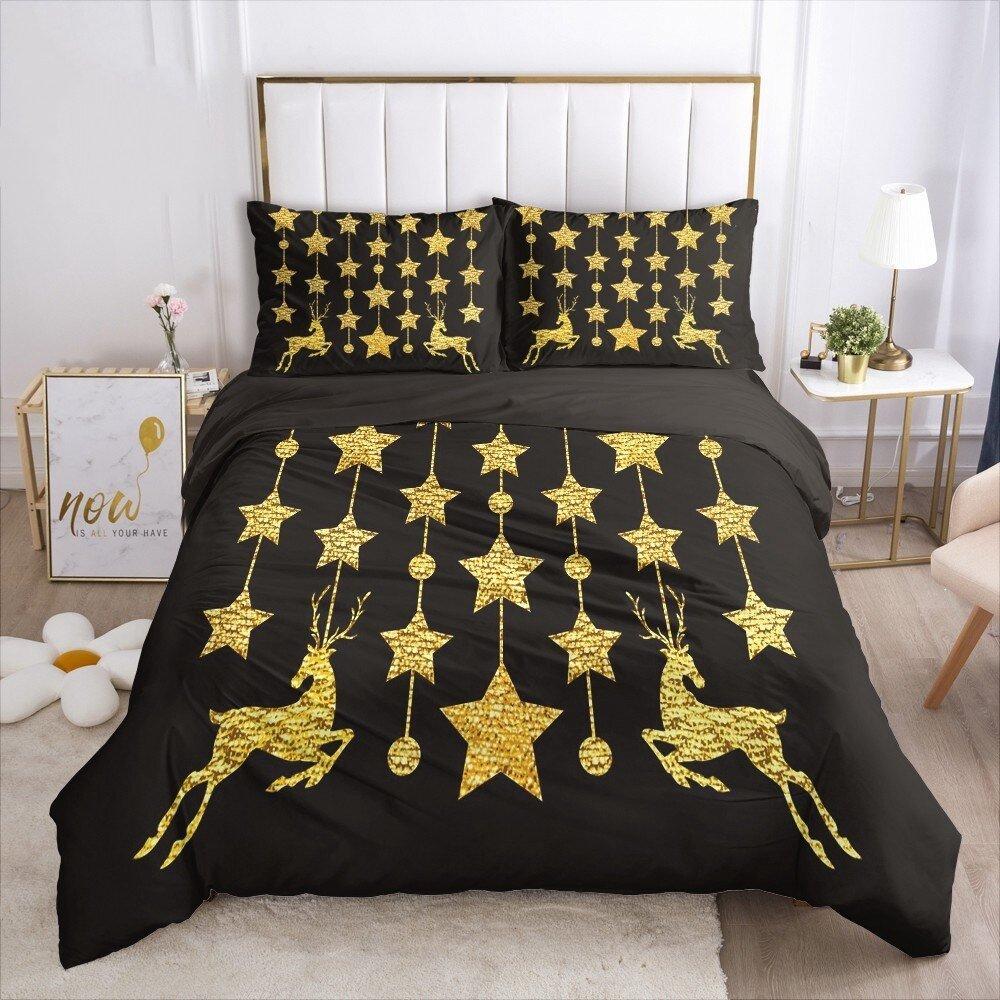 Christmas Bedding Sets Christmas Home Textiles Santa Red Bedclothes - Lusy Store