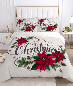 Christmas Bedding Sets Christmas Home Textiles Santa Red Bedclothes - Lusy Store