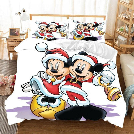 Christmas Bedding Sets Minnie Mickey Twin Full Queen King Gift Nightmare Before Christmas - Lusy Store