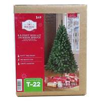 Christmas Tree 6.5ft Jackson Spruce - Holiday Time - Lusy Store LLC