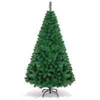 Christmas Tree 6ft Premium Pine Hinged Artificial Holiday Tree Metal Base - Lusy Store LLC