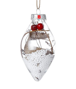 Christmas Tree Drop Ornaments Plastic Ball Transparent Hanging Xmas Pendant Ball - Lusy Store