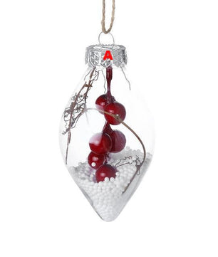 Christmas Tree Drop Ornaments Plastic Ball Transparent Hanging Xmas Pendant Ball - Lusy Store