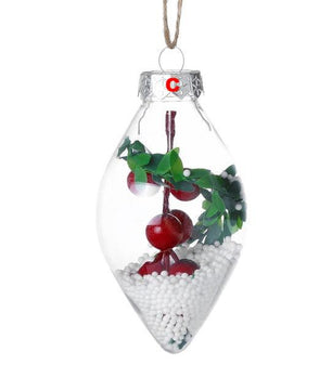 Christmas Tree Drop Ornaments Plastic Ball Transparent Hanging Xmas Pendant Ball - Lusy Store
