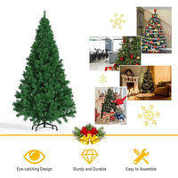 Christmas Tree New 6ft Artificial Home Office Party Holiday Decoration - Lusy Store LLC