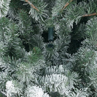 Christmas Tree Pre-Lit Flocked Frisco Pine - 6.5 ft - 250 Clear Lights - Lusy Store LLC