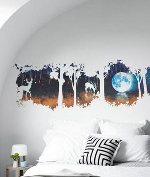 Christmas Tree Wall Decal Living Room Bedroom TV Background Forest - Lusy Store