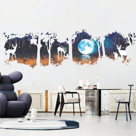 Christmas Tree Wall Decal Living Room Bedroom TV Background Forest M