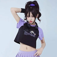 Cinnamoroll Bomber Jackets Y2K Casual Zipper Oversize Sanrio Women Blazers Student Coat and Pant Loose Short sleeve I