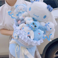Cinnamoroll Bouquet Kuromi Sanrio Doll Kawaii Plushies Gift For Girlfriends Birthday Cute Plush Bouquet Gifts - Lusy Store LLC