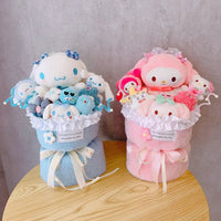 Cinnamoroll Bouquet Kuromi Sanrio Doll Kawaii Plushies Gift For Girlfriends Birthday Cute Plush Bouquet Gifts