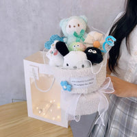 Cinnamoroll Bouquet Kuromi Sanrio Doll Kawaii Plushies Gift For Girlfriends Birthday Cute Plush Bouquet Gifts FireBrick