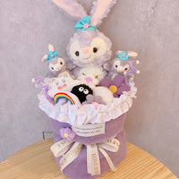Cinnamoroll Bouquet Kuromi Sanrio Doll Kawaii Plushies Gift For Girlfriends Birthday Cute Plush Bouquet Gifts Plum