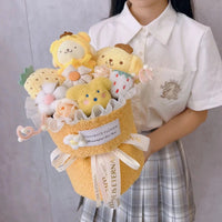Cinnamoroll Bouquet Kuromi Sanrio Doll Kawaii Plushies Gift For Girlfriends Birthday Cute Plush Bouquet Gifts Orchid