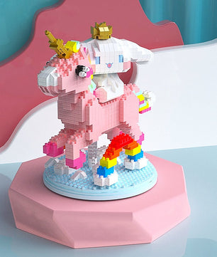 Cinnamoroll Build a Bear Micro Building Blocks Sanrio Rainbow Unicorn 3D Model Figure Toy For Kid Gifts HK40 - Lusy Store LLC