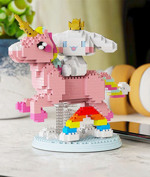 Cinnamoroll Build a Bear Micro Building Blocks Sanrio Rainbow Unicorn 3D Model Figure Toy For Kid Gifts HK40 - Lusy Store LLC