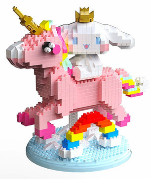 Cinnamoroll Build a Bear Micro Building Blocks Sanrio Rainbow Unicorn 3D Model Figure Toy For Kid Gifts HK40 - Lusy Store LLC
