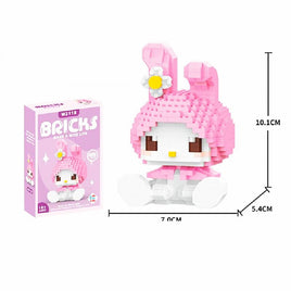 Cinnamoroll Build a Bear Sanrio Anime Figure Kuromi Assembled Toys Decorative Ornament Model HK43 My Melody With box