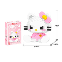 Cinnamoroll Build a Bear Sanrio Anime Figure Kuromi Assembled Toys Decorative Ornament Model HK43 Hello Kitty With box
