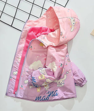 Cinnamoroll Jackets Anime Kawaii Windproof Sportswear Outdoor Baseball Uniform Casual Hooded - Lusy Store LLC