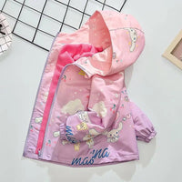 Cinnamoroll Jackets Anime Kawaii Windproof Sportswear Outdoor Baseball Uniform Casual Hooded - Lusy Store LLC