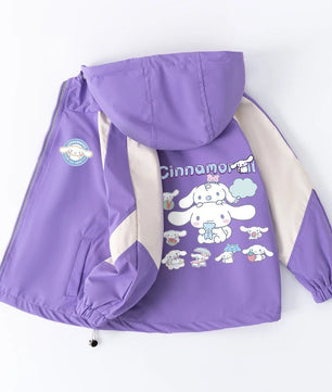 Cinnamoroll Jackets Girls Outdoor Sport Cartoon Anime Wind Breaker Zipper Jacket Spring Autumn Coat Clothes - Lusy Store LLC