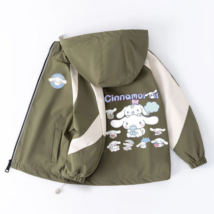 Cinnamoroll Jackets Girls Outdoor Sport Cartoon Anime Wind Breaker Zipper Jacket Spring Autumn Coat Clothes Cinnamoroll 16