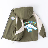 Cinnamoroll Jackets Girls Outdoor Sport Cartoon Anime Wind Breaker Zipper Jacket Spring Autumn Coat Clothes - Lusy Store LLC