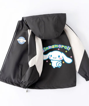 Cinnamoroll Jackets Girls Outdoor Sport Cartoon Anime Wind Breaker Zipper Jacket Spring Autumn Coat Clothes - Lusy Store LLC