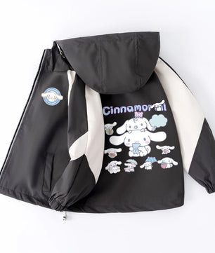 Cinnamoroll Jackets Girls Outdoor Sport Cartoon Anime Wind Breaker Zipper Jacket Spring Autumn Coat Clothes - Lusy Store LLC